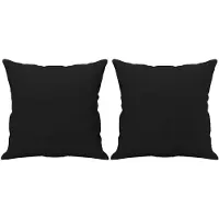 vidaXL Sierkussens 2 st 40x40 cm microvezelstof zwart