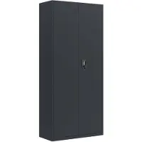 vidaXL Archiefkast 90x40x200 cm staal antracietkleurig