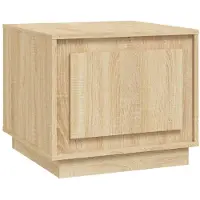 vidaXL Salontafel 51x50x44 cm bewerkt hout sonoma eikenkleurig