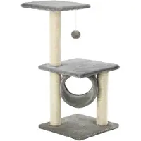 vidaXL Kattenkrabpaal met sisal krabpalen 65 cm grijs