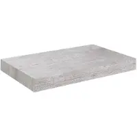 vidaXL Wandschap zwevend 23x23,5x3,8 cm MDF betongrijs