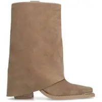 Sacha suède cowboylaarzen met flap beige female | Maat: 36