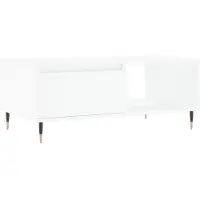 vidaXL Salontafel 90x50x36,5 cm bewerkt hout wit