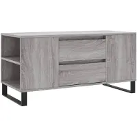 vidaXL Salontafel 102x44,5x50 cm bewerkt hout grijs sonoma eikenkleur