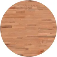 vidaXL Tafelblad rond Ø50x4 cm massief beukenhout