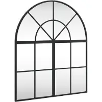 vidaXL Wandspiegel boog 60x70 cm ijzer zwart