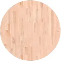vidaXL Tafelblad rond Ø80x1,5 cm massief beukenhout