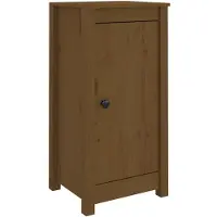 vidaXL Dressoirs 2 st 39x35x80 cm massief grenenhout honingbruin