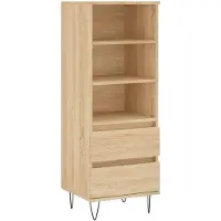 vidaXL Hoge kast 40x36x110 cm bewerkt hout sonoma eiken