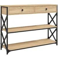 vidaXL Wandtafel 100x28x75 cm bewerkt hout sonoma eikenkleurig