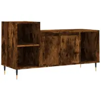 vidaXL Tv-meubel 100x35x55 cm bewerkt hout gerookt eikenkleurig