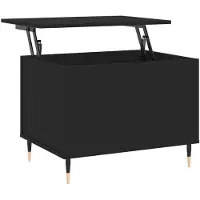 vidaXL Salontafel 60x44,5x45 cm bewerkt hout zwart