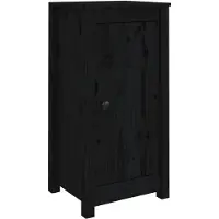 vidaXL Dressoirs 2 st 39x35x80 cm massief grenenhout zwart
