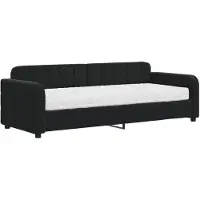vidaXL Slaapbank met matras 80x200 cm fluweel zwart