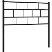 vidaXL Vervangend hoofdbord 100 cm metaal zwart