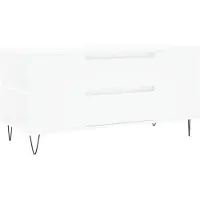 vidaXL Salontafel 102x44,5x50 cm bewerkt hout wit