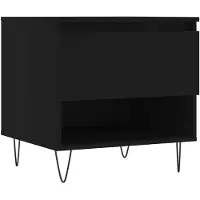 vidaXL Salontafel 50x46x50 cm bewerkt hout zwart