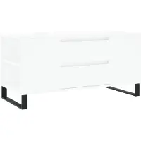 vidaXL Salontafel 102x44,5x50 cm bewerkt hout wit