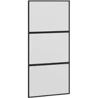 vidaXL Schuifdeur 102,5x205 cm gehard glas en aluminium zwart
