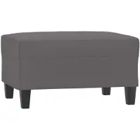 vidaXL Voetenbank 70x55x41 cm kunstleer grijs