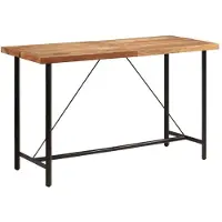 vidaXL Bartafel 180x70x107 cm massief acaciahout en ijzer