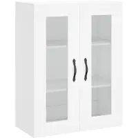 vidaXL Wandkast 69,5x34x90 cm bewerkt hout wit