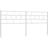 Super Merchant Vervangend hoofdbord 180 cm metaal wit