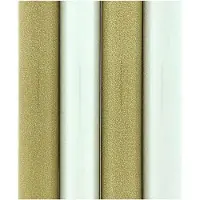 Benza Glitter cadeaupapier - Kerstpapier inpakpapier - Goud en Zilver - 3 meter x 70 cm - 4 rollen