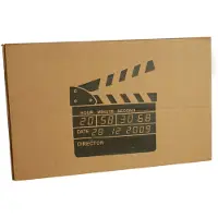 Out of the blue Filmklapper Wekker - 22x22 cm - Hollywood Design