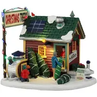 Lemax Vail Village Kersthuisje Tiny House Tree Lot (kerstboomkraam) 22,6 X 17,2 X 24,9 Cm