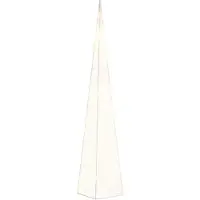 vidaXL Kerstverlichtingskegel met 30 warmwitte LED's 60 cm acryl