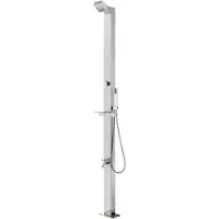 vidaXL Buitendouche 220 cm roestvrij staal