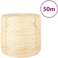 vidaXL Touw 6 mm 50 m 100% sisal
