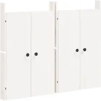 vidaXL Kastdeurtjes voor buitenkeuken MEPPEL 2 st 50x9x82 cm grenenhout wit