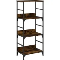 vidaXL Boekenrek 50x33x117,5 cm bewerkt hout gerookt eikenkleurig
