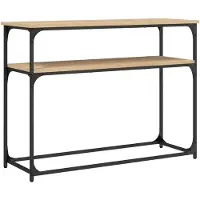 vidaXL Wandtafel 100x35,5x75 cm bewerkt hout sonoma eikenkleurig