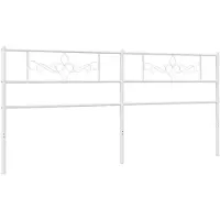 vidaXL Vervangend hoofdbord 193 cm metaal wit
