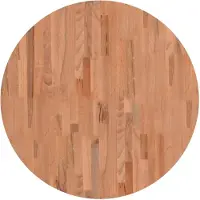 vidaXL Tafelblad rond Ø80x2,5 cm massief beukenhout