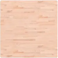 vidaXL Tafelblad vierkant 90x90x2,5 cm massief beukenhout