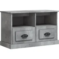 vidaXL Tv-meubel 80x35x50 cm bewerkt hout betongrijs