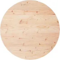 vidaXL Tafelblad rond Ø70x3 cm massief grenenhout
