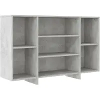 vidaXL Dressoir 120x30x75 cm bewerkt hout betongrijs