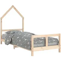 vidaXL Kinderbedframe 80x200 cm massief grenenhout