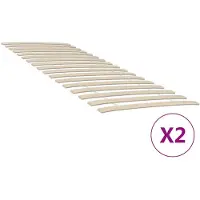 vidaXL Bedlattenvervanging met 34 latten 2 stuks 70x200 cm