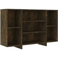 vidaXL Dressoir 120x30x75 cm bewerkt hout gerookt eikenkleurig
