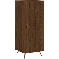 vidaXL Dressoir 34,5x34x90 cm bewerkt hout bruin eikenkleur