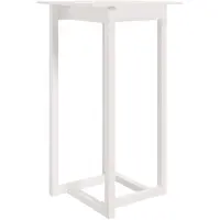 vidaXL Bartafel 60x60x110 cm massief grenenhout wit