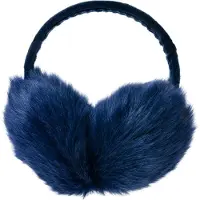 Clayre & Eef Oorwarmers Blauw Polyester