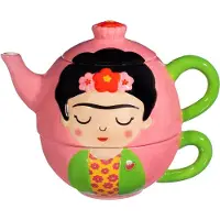 Sass & Belle Frida Kahlo theekan met kopje -