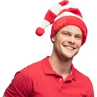 Boland - Kerstmuts Gestreept - Één maat - Volwassenen - Unisex - Kerst